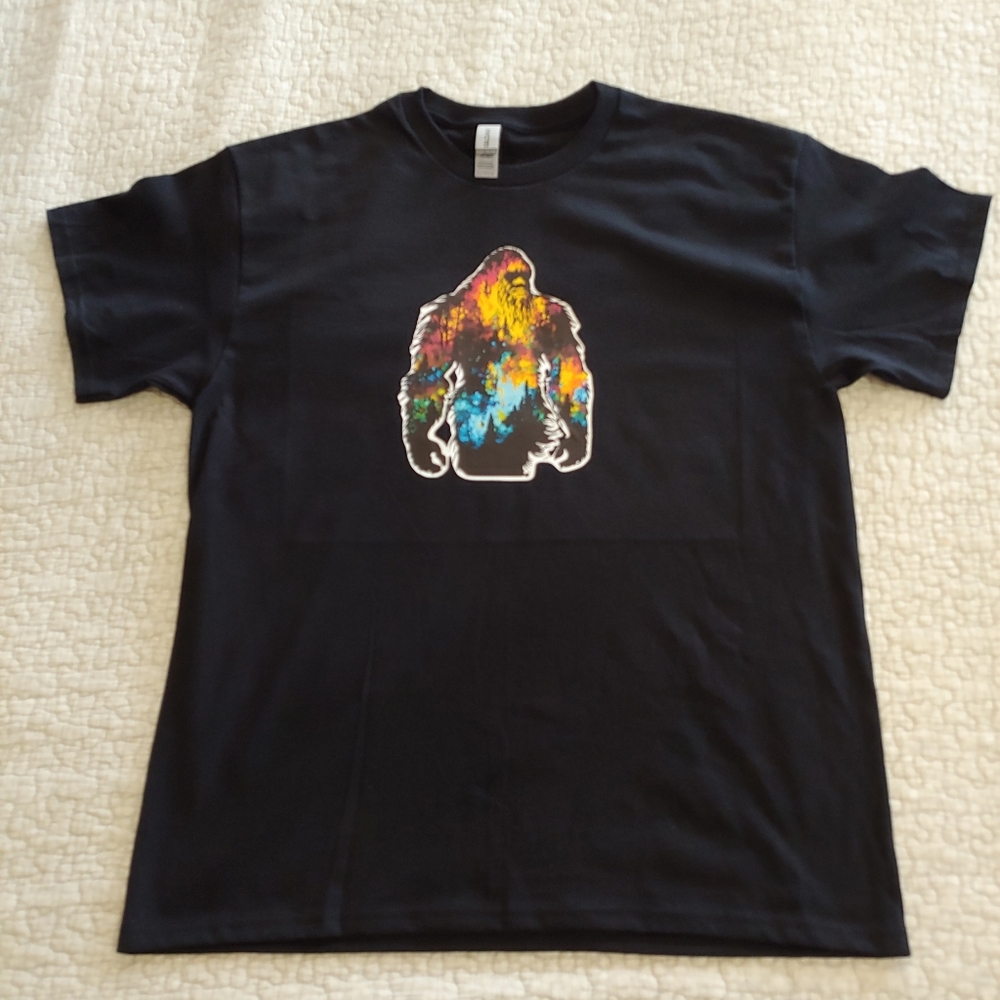 NWT Sasquatch Graphic Tee, Men's Various Sizes, Black